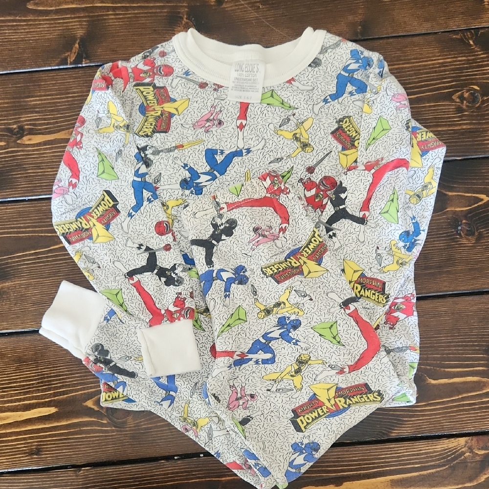 Vintage 1994 Mighty Morphin Power Ranger Pajamas | 6/7